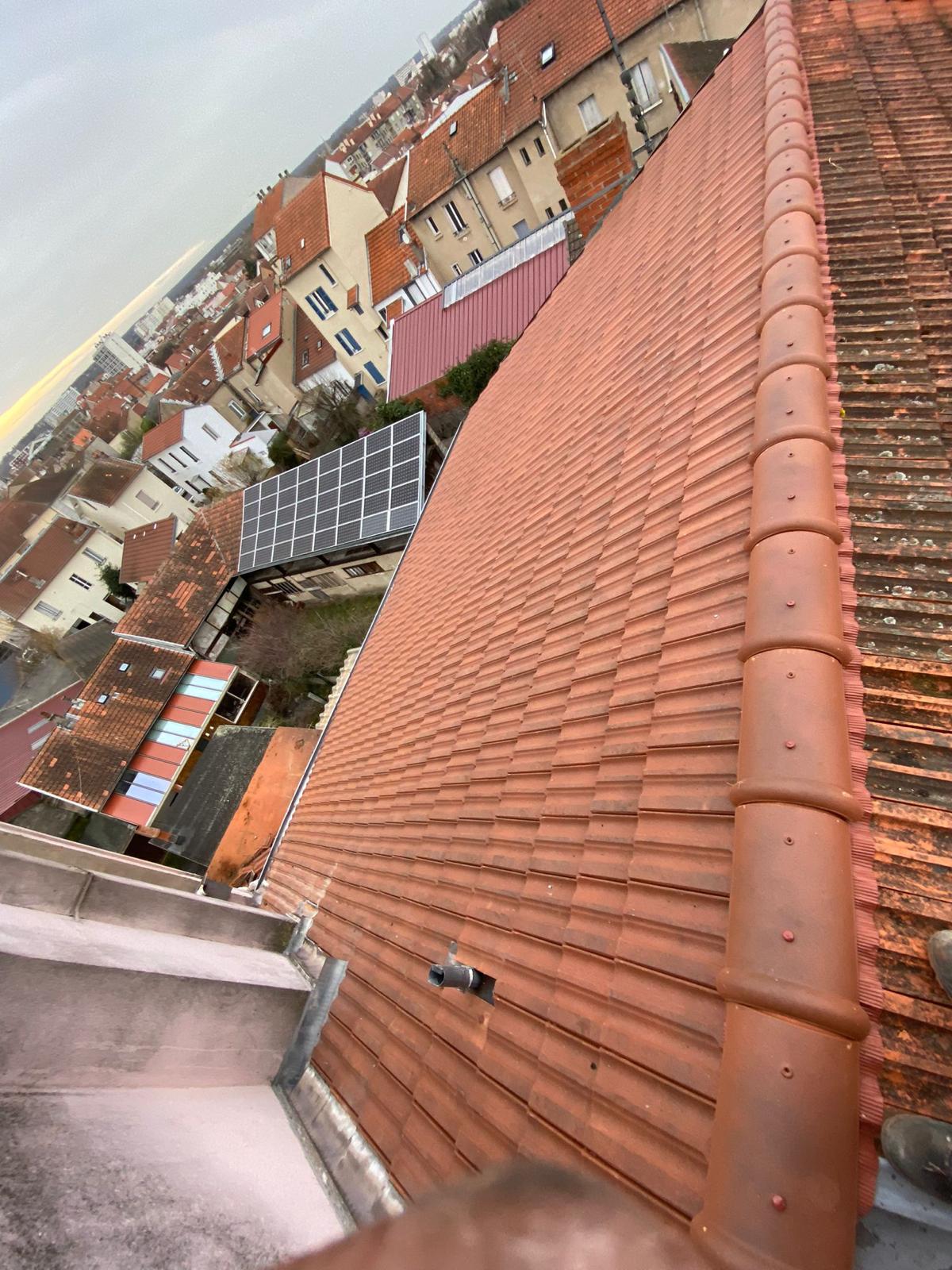 Chantier de couverture en Île-de-France